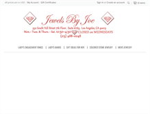 Tablet Screenshot of jewelsbyjoe.com